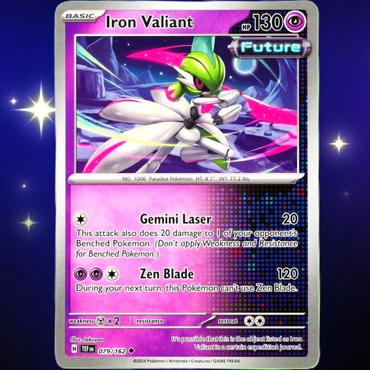 Iron Valiant - Uncommon - Pokemon TCG Scarlet & Violet Temporal Forces #079/162