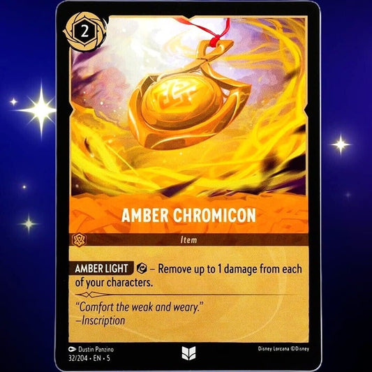 Amber Chromicon - Uncommon - Disney Lorcana TCG Shimmering Skies #32/204