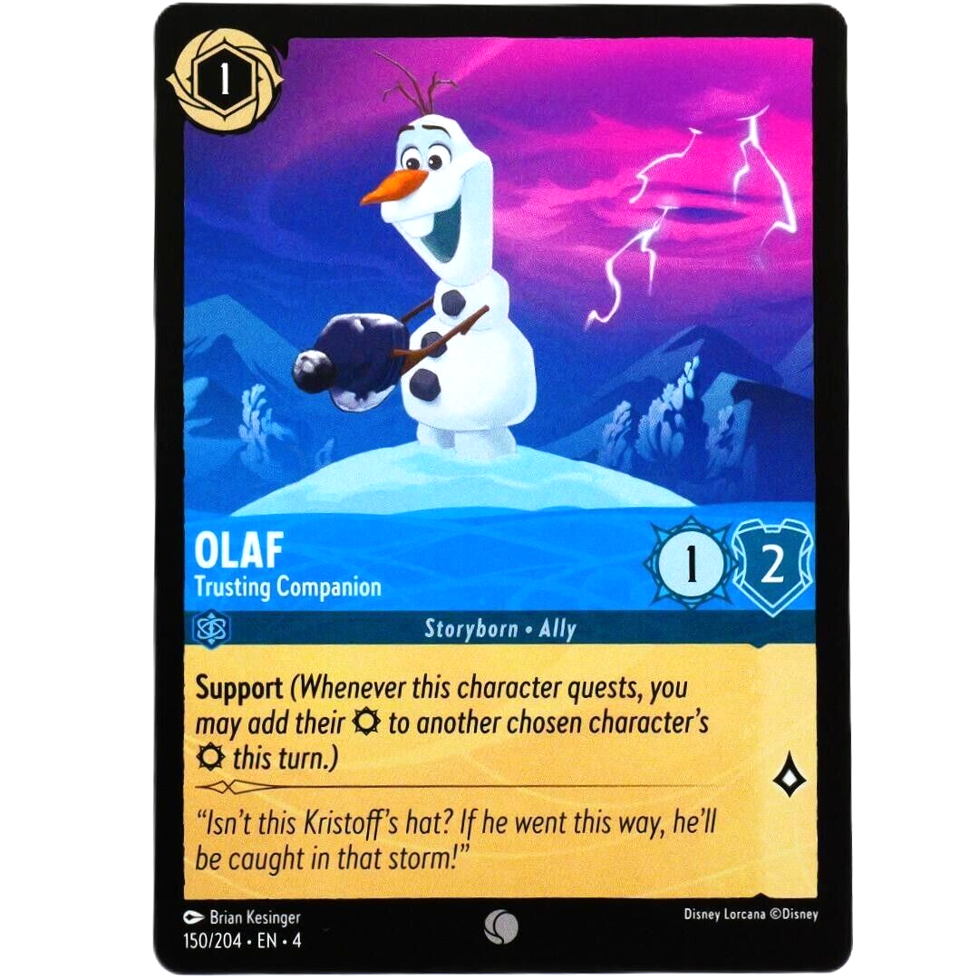 4x Olaf Trusting Companion - Disney Lorcana TCG Ursula's Return #150/204