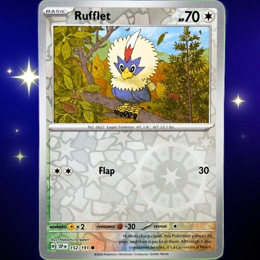 Rufflet - Reverse Holo - Pokemon TCG Surging Sparks #152/191