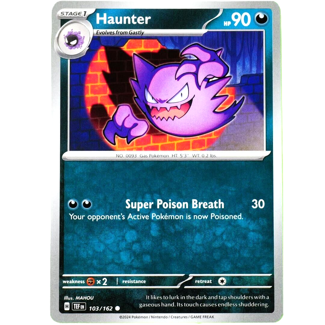 Haunter - Common - Pokemon TCG Scarlet & Violet Temporal Forces #103/162