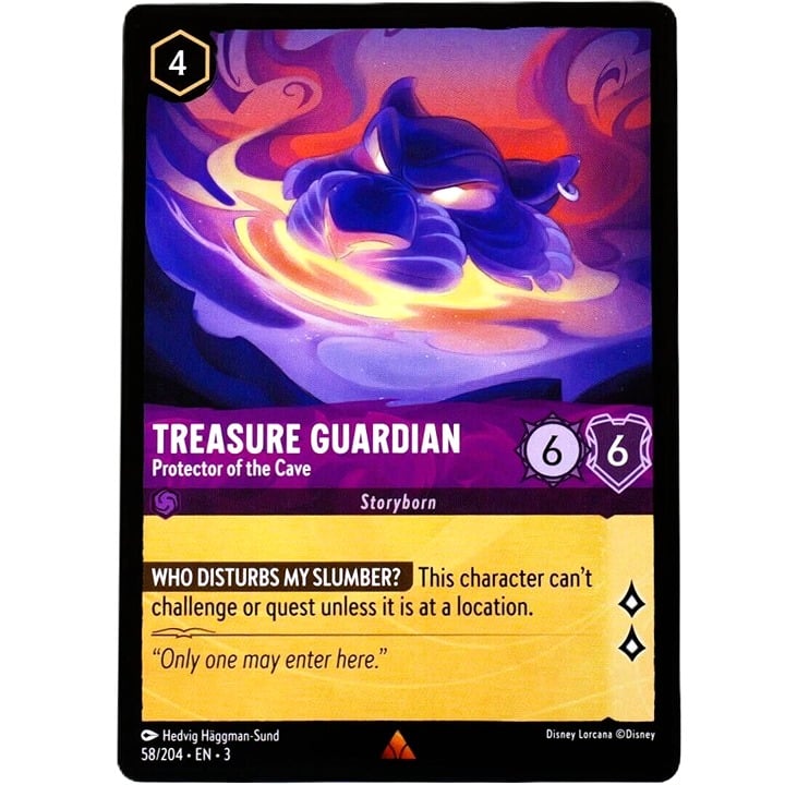 Treasure Guardian Protector of the Cave - Rare - Disney Lorcana TCG Into the Inklands #58/204