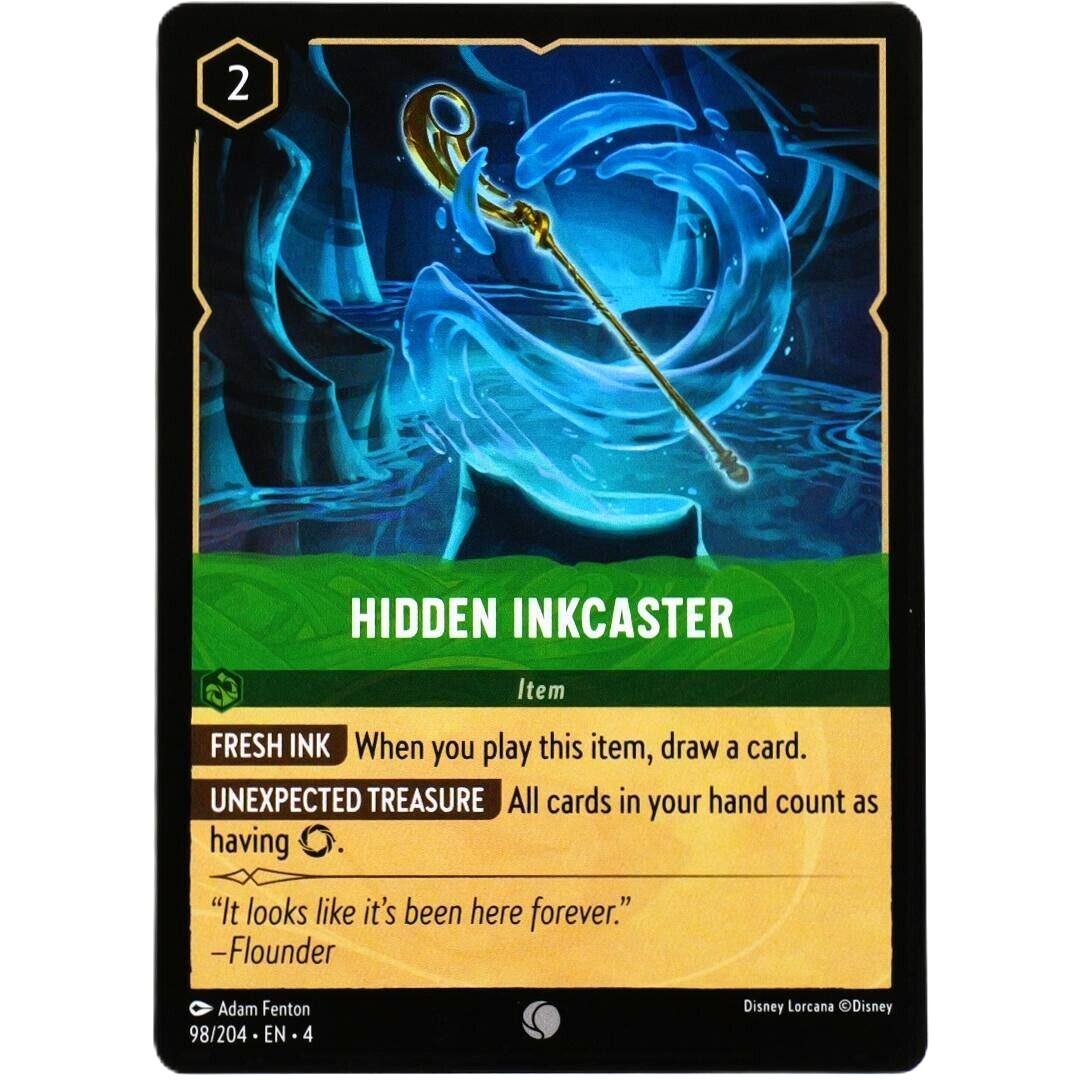 Hidden Inkcaster - Common - Disney Lorcana TCG Ursula's Return #98/204