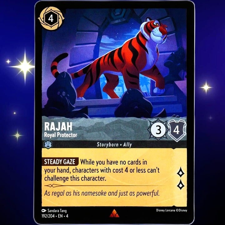 Rajah Royal Protector - Rare - Disney Lorcana TCG Ursula's Return #192/204