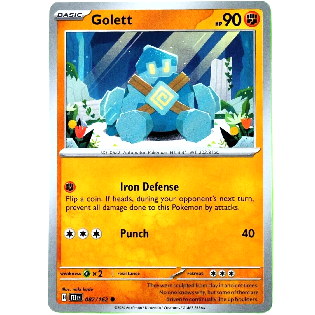 Golett - Common - Pokemon TCG Scarlet & Violet Temporal Forces #087/162