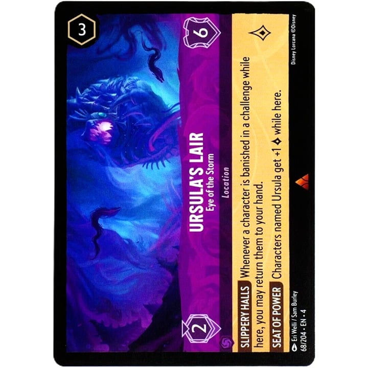 Ursula's Lair Eye of the Storm - Rare - Disney Lorcana Ursula's Return #68/204