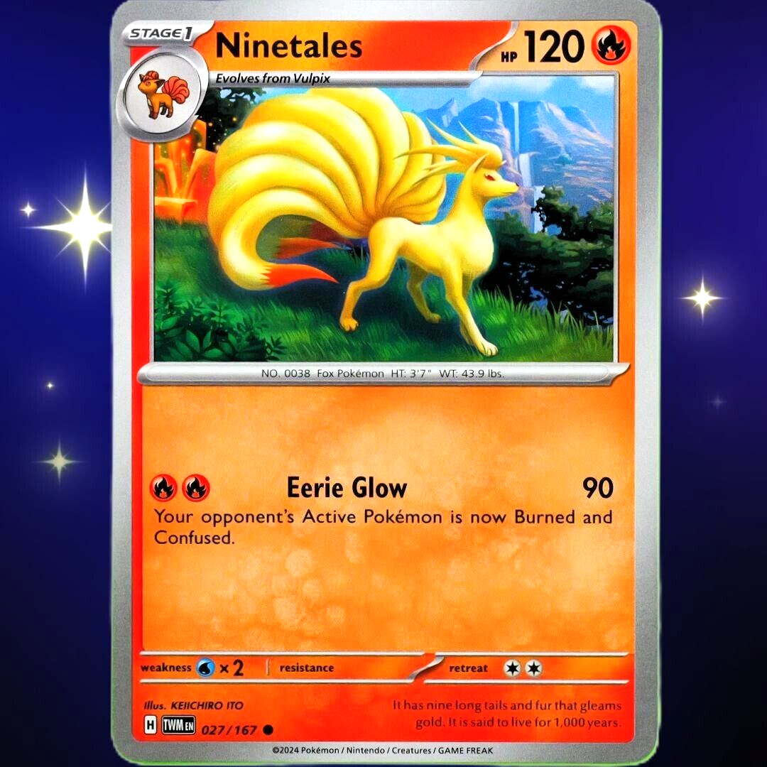 Ninetales - Common - Pokemon TCG Scarlet & Violet Twilight Masquerade #027/167
