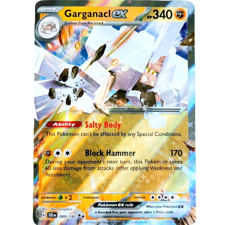 Garganacl EX - Double Rare Holo - Pokemon TCG Stellar Crown #089/142