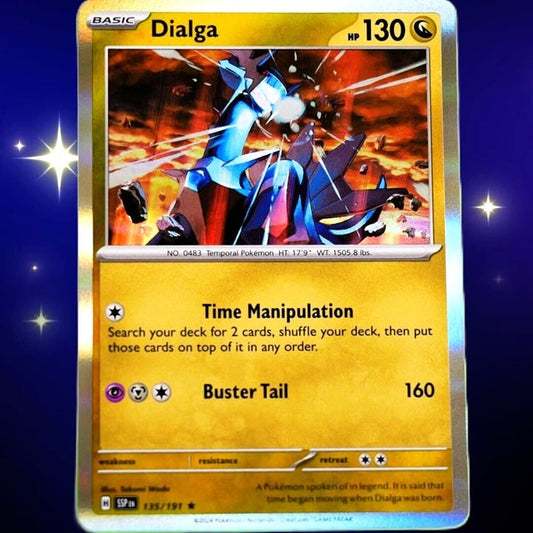 Dialga - Rare Holo - Pokemon TCG Scarlet & Violet Surging Sparks #135/191