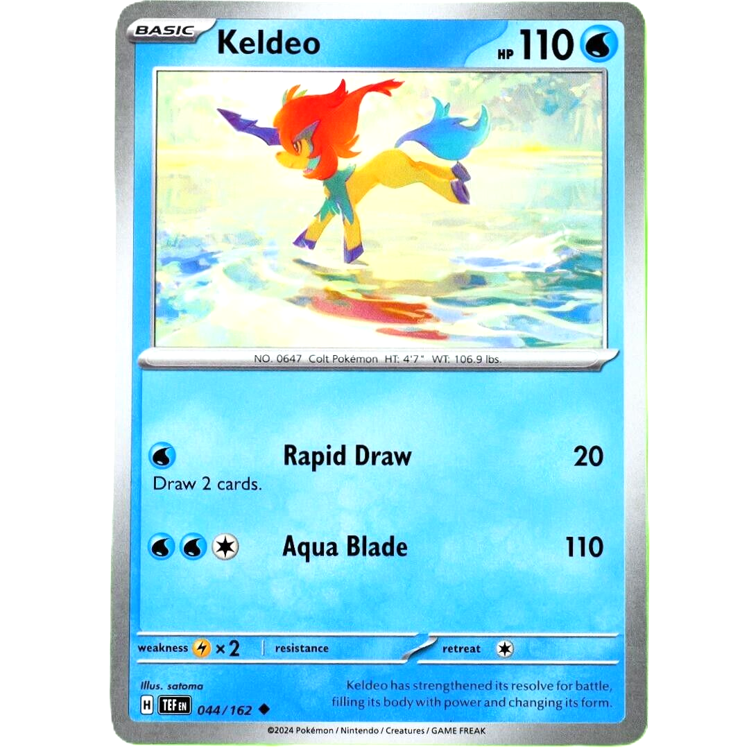 Keldeo - Uncommon - Pokemon Scarlet & Violet Temporal Forces #044/162