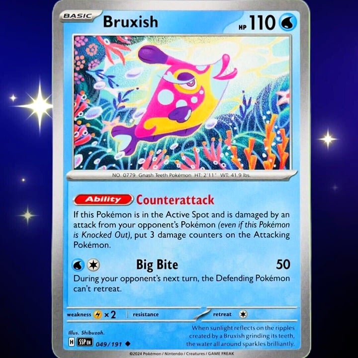 Bruxish - Uncommon - Pokemon TCG Surging Sparks #049/191