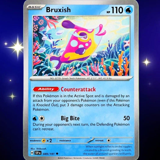 Bruxish - Uncommon - Pokemon TCG Surging Sparks #049/191