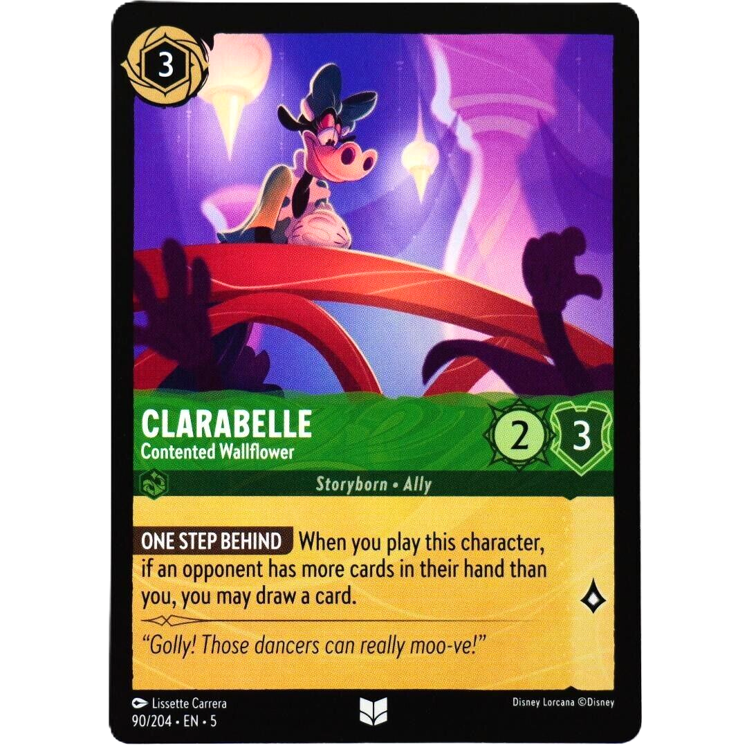 Clarabelle Contented Wallflower - Disney Lorcana TCG Shimmering Skies #90/204