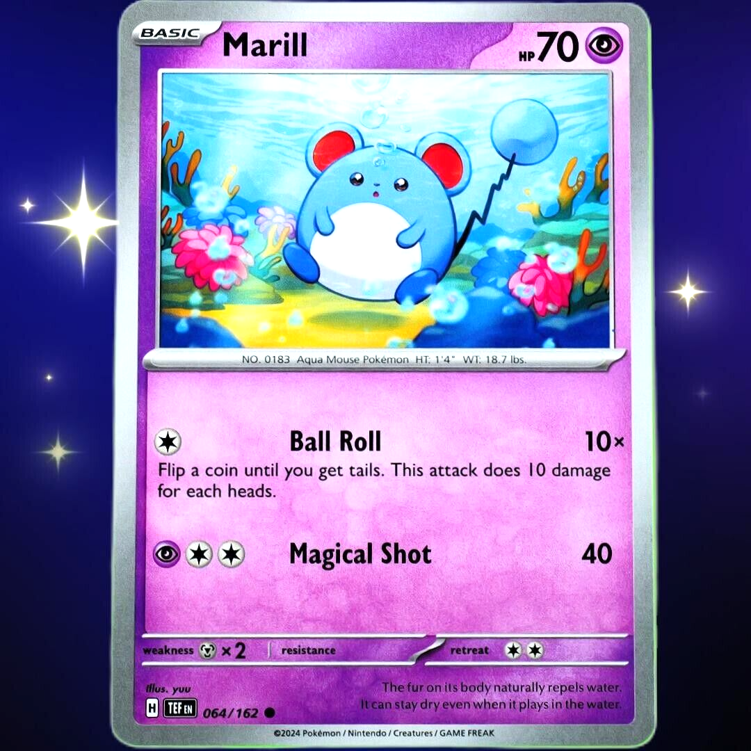 Marill - Common - Pokemon TCG Scarlet & Violet Temporal Forces #064/162