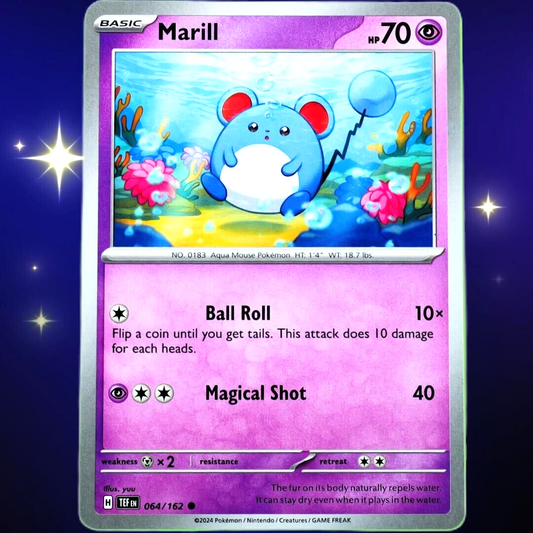 Marill - Common - Pokemon TCG Scarlet & Violet Temporal Forces #064/162