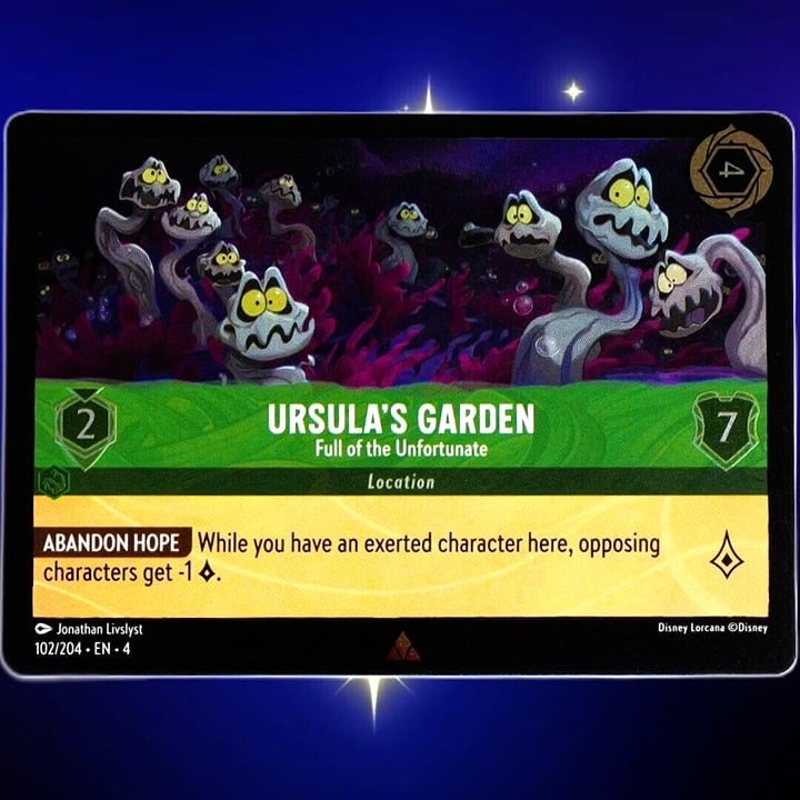 (Foil) Ursula's Garden Full of the Unfortunate - Rare - Disney Lorcana Ursula's Return 102/204