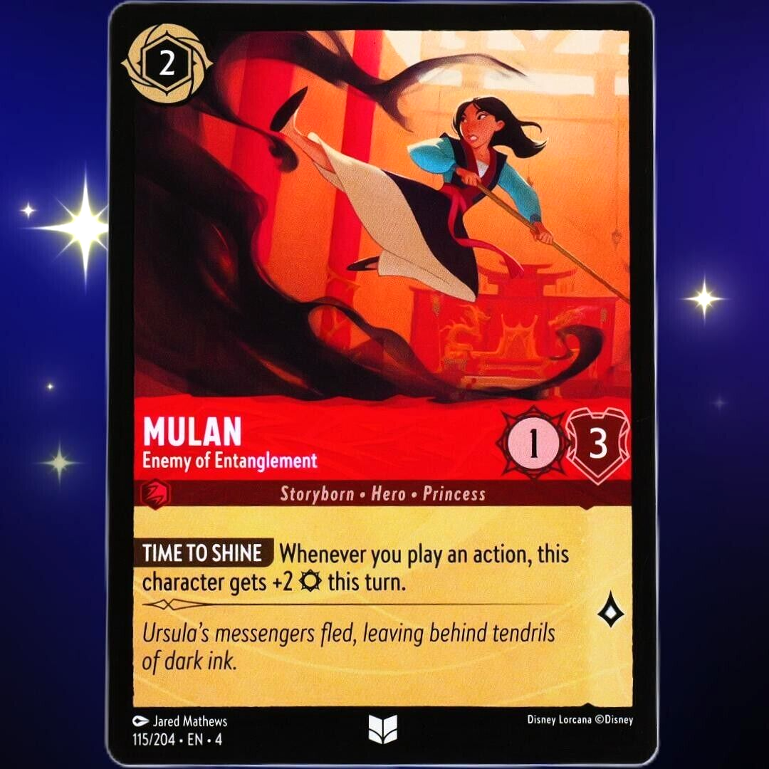 Mulan Enemy of Entanglement - Uncommon - Disney Lorcana Ursula's Return #115/204