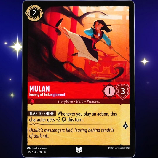 Mulan Enemy of Entanglement - Uncommon - Disney Lorcana Ursula's Return #115/204