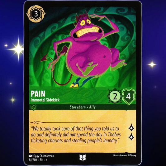 Pain Immortal Sidekick - Uncommon - Disney Lorcana TCG Ursula's Return #81/204