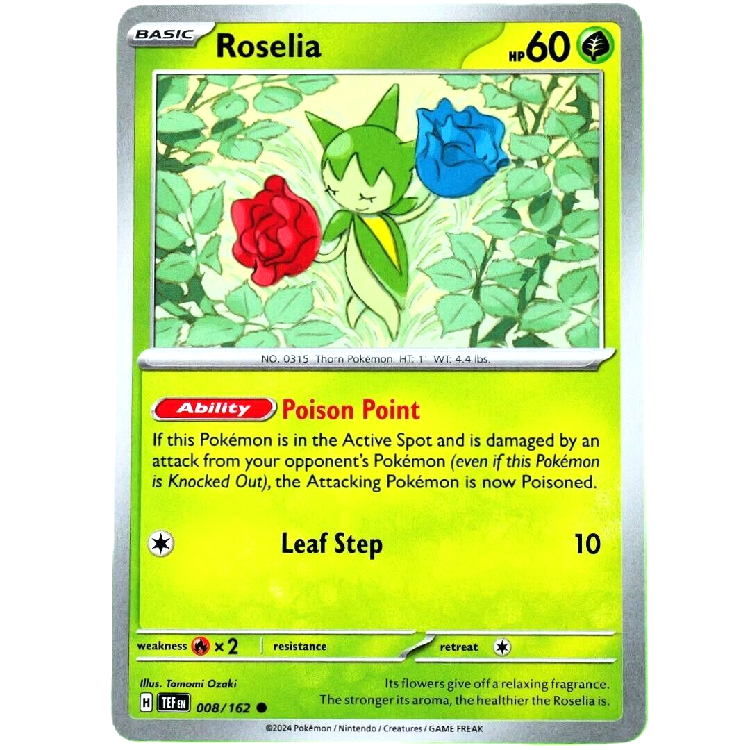 Roselia - Common - Pokemon TCG Scarlet & Violet Temporal Forces #008/162