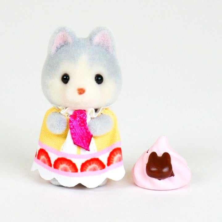 Calico Critters Huskey Baby - Baking Baby Party Series - Like New