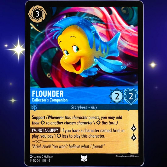 Flounder Collector's Champion - Disney Lorcana TCG Ursula's Return #144/204