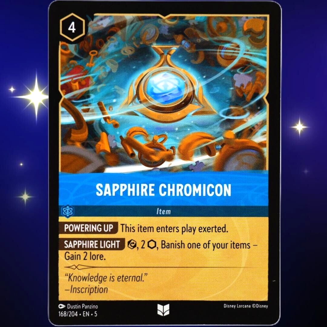 Sapphire Chromicon - Uncommon - Disney Lorcana TCG Shimmering Skies #168/204