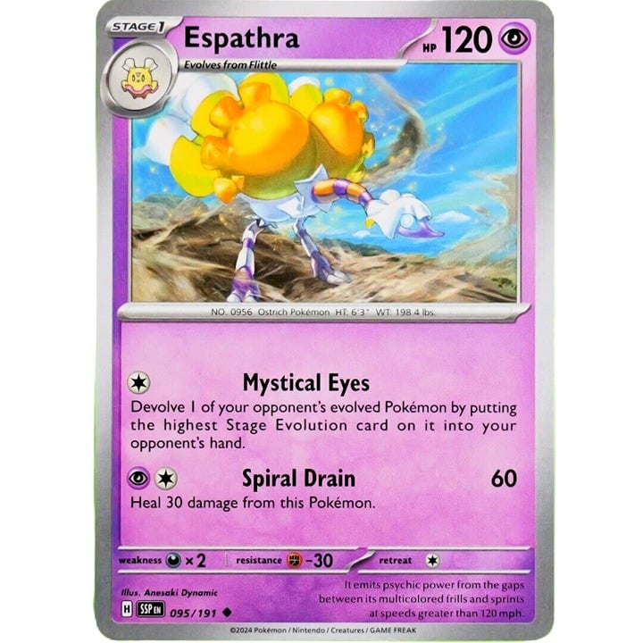 Espathra - Uncommon - Pokemon TCG Surging Sparks #095/191