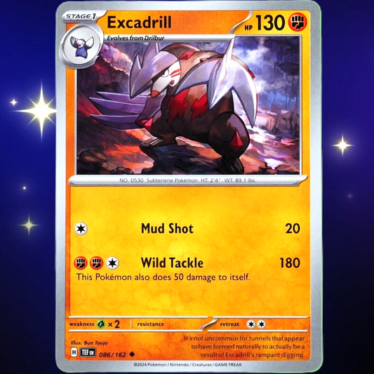 Excadrill - Uncommon - Pokemon Scarlet & Violet Temporal Forces #086/162