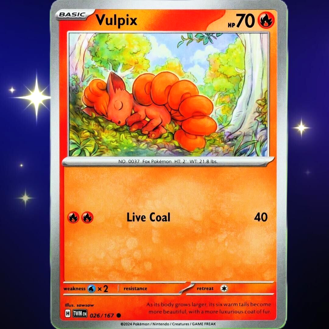 Vulpix - Common - Pokemon TCG Scarlet & Violet Twilight Masquerade #026/167