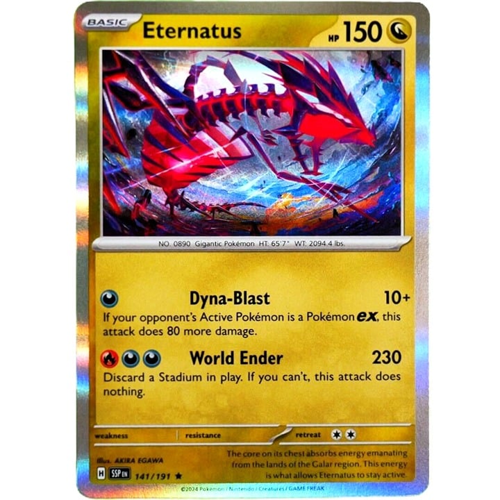 Eternatus - Rare Holo - Pokemon TCG Scarlet & Violet Surging Sparks #141/191