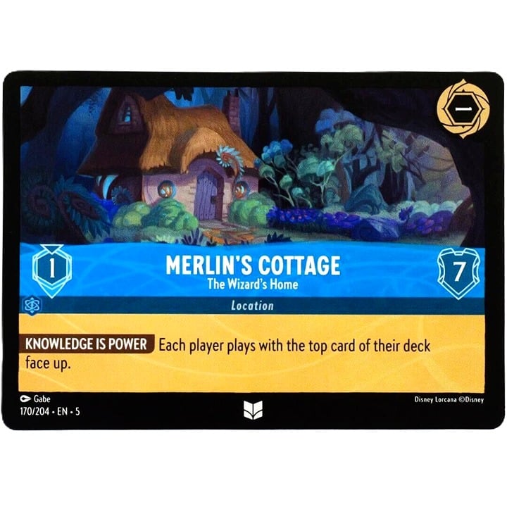 Merlin's Cottage The Wizard's Home - Disney Lorcana Shimmering Skies #170/204