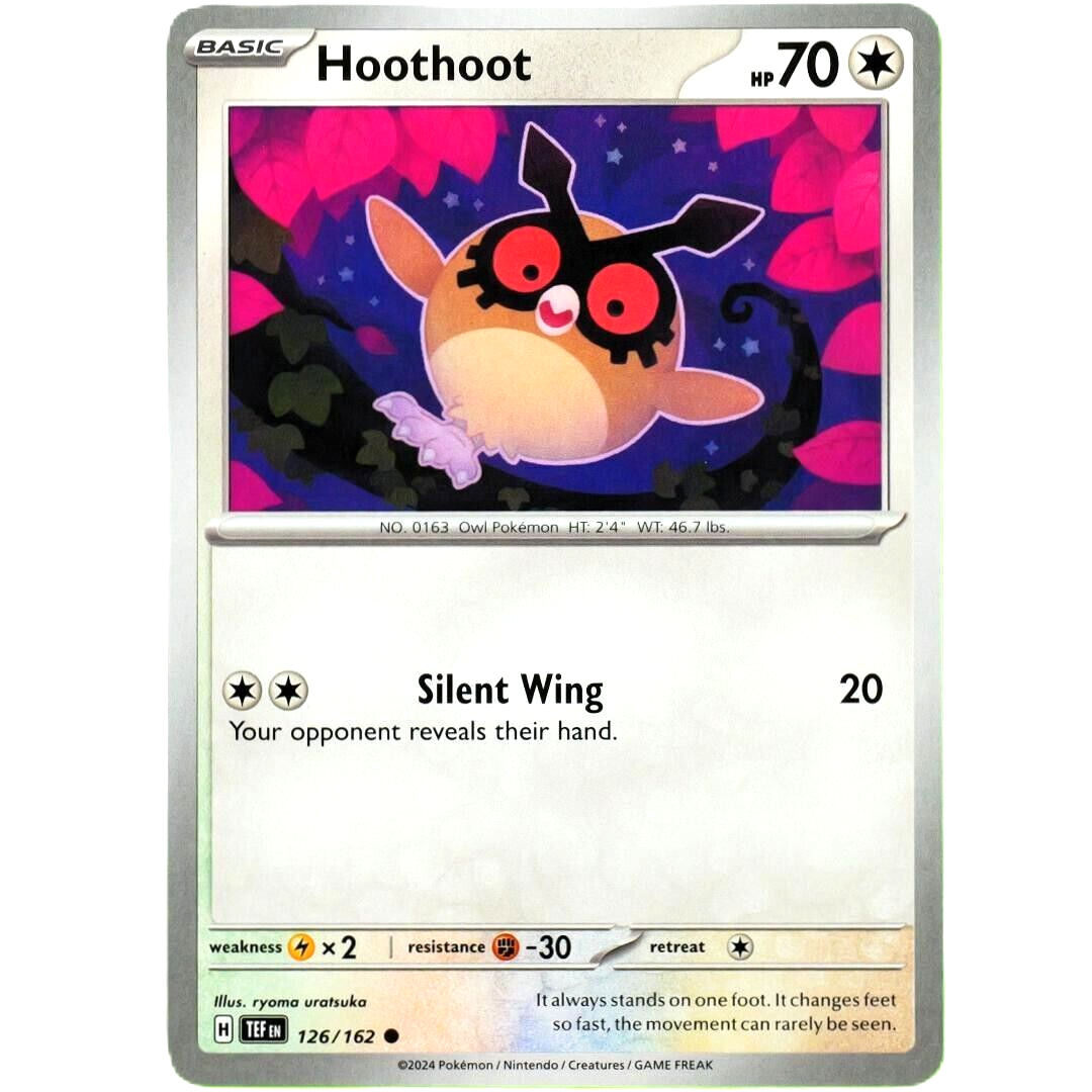 Hoothoot - Common - Pokemon TCG Scarlet & Violet Temporal Forces #126/162