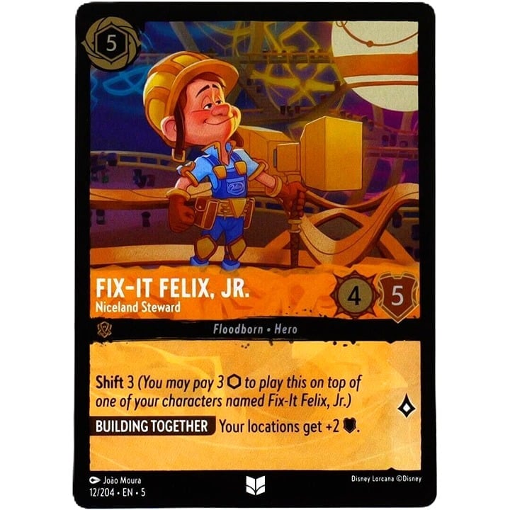 (Foil) Fix-It Felix, JR. Niceland Steward - Disney Lorcana TCG Shimmering Skies #12/204