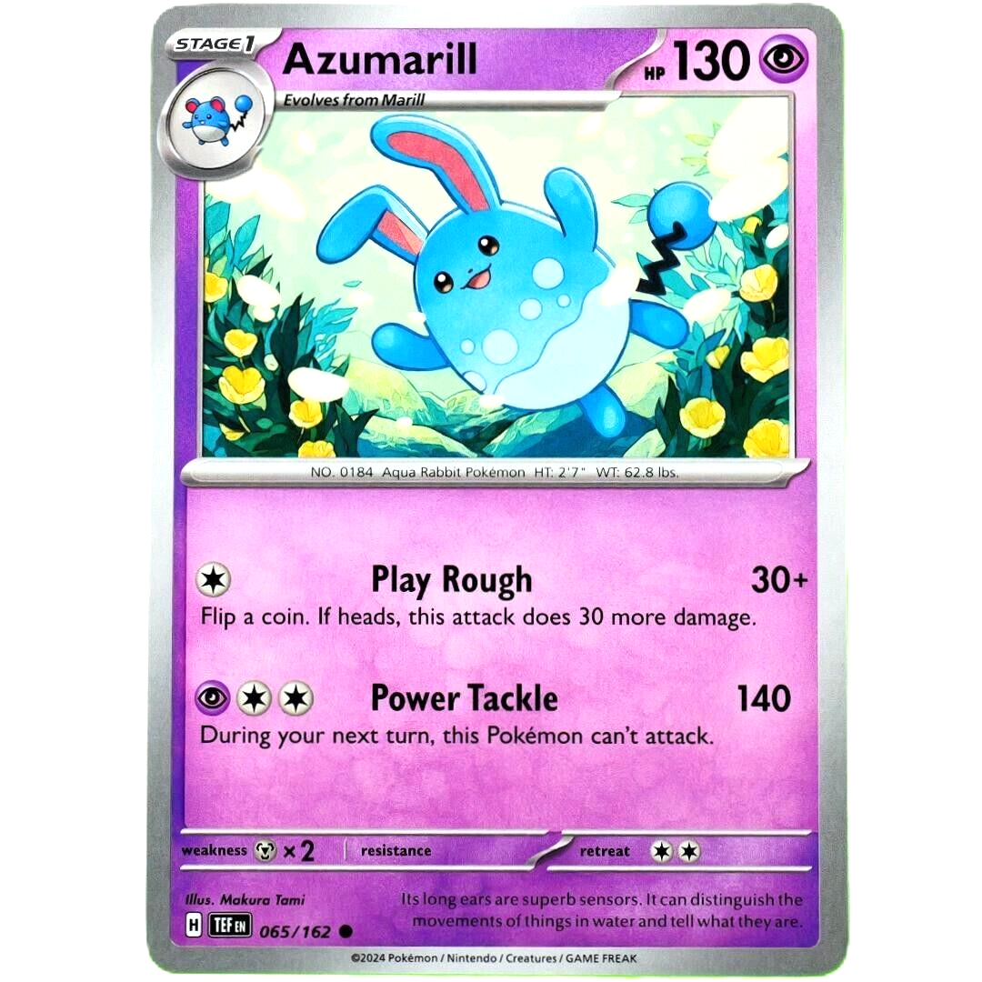 Azumarill - Common - Pokemon TCG Scarlet & Violet Temporal Forces #065/162