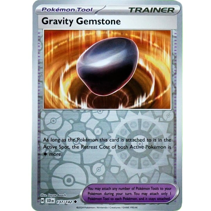 Gravity Gemstone - Reverse Holo - Pokemon TCG Stellar Crown #137/142