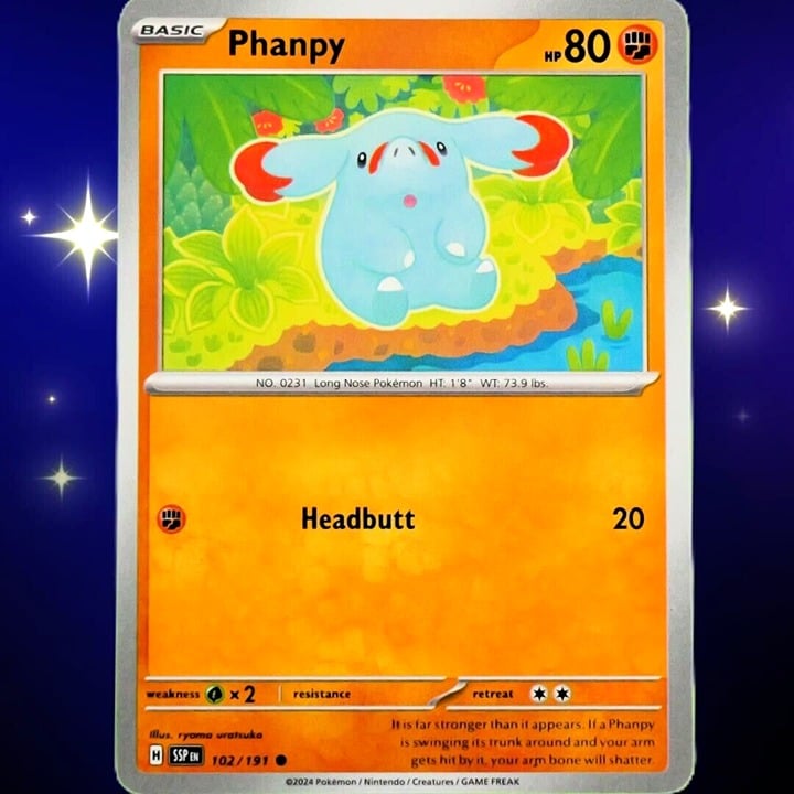 Phanpy - Common - Pokemon TCG Surging Sparks #102/191