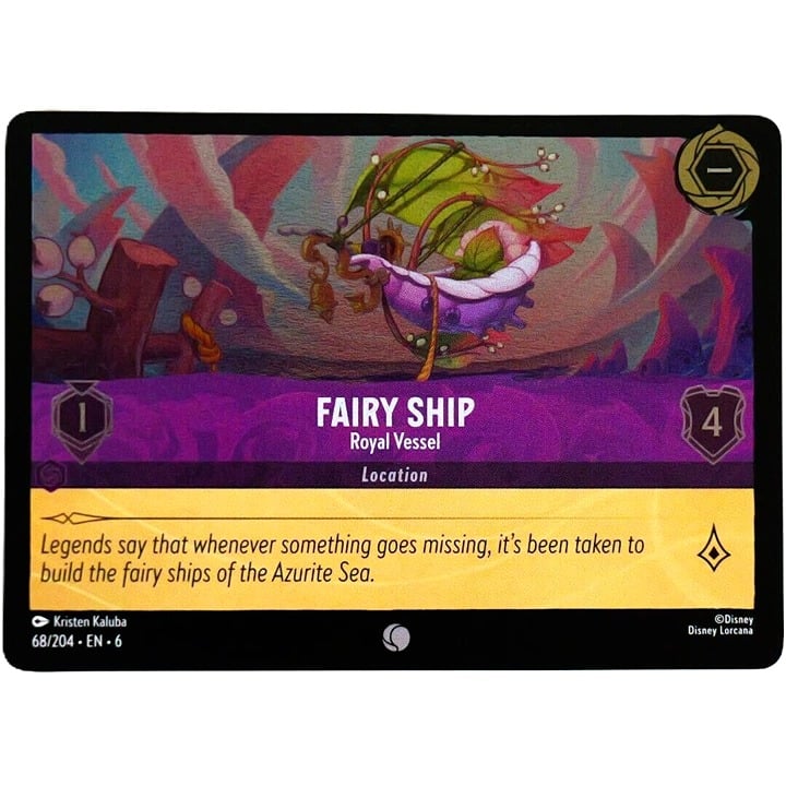 (Foil) Fairy Ship Royal Vessel - Common - Disney Lorcana TCG Azurite Sea #68/204