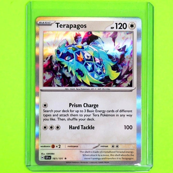 Terapagos - Rare Holo - Pokemon TCG Scarlet & Violet Surging Sparks #161/191