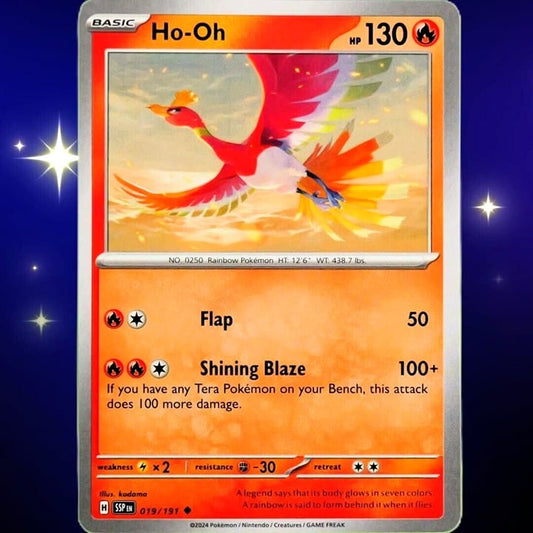 Ho-Oh - Uncommon - Pokemon TCG Surging Sparks #019/191