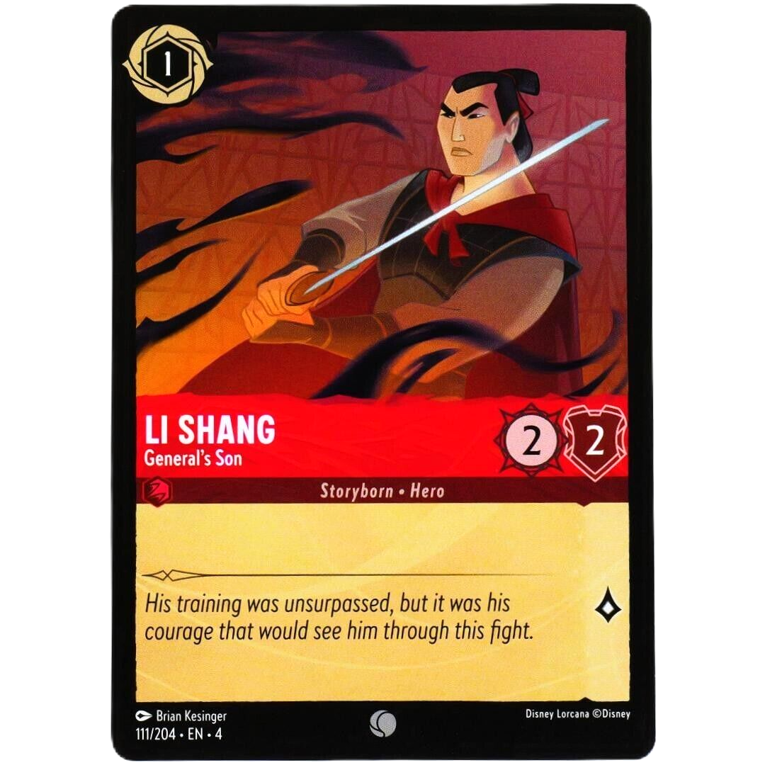 Li Shang General's Son - Common - Disney Lorcana TCG Ursula's Return #111/204