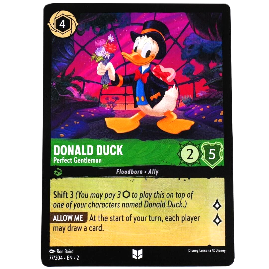 Donald Duck Perfect Gentleman - Disney Lorcana TCG Rise of the Floodborn #77/204
