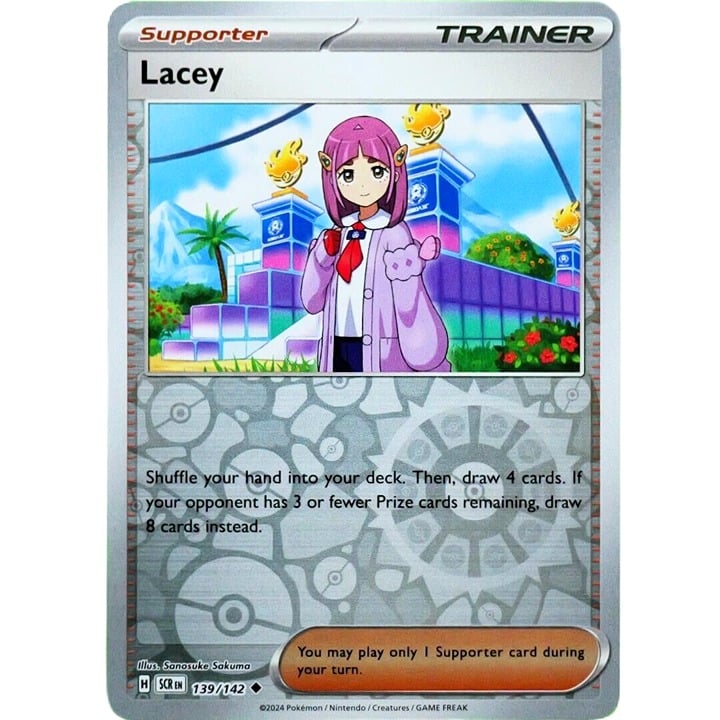 Lacey - Reverse Holo - Pokemon TCG Stellar Crown #139/142