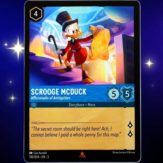 Scrooge McDuck Afficionado of Antiquities - Lorcana Shimmering Skies #140/204