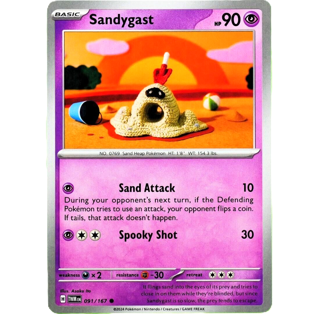 Sandygast - Common - Pokemon TCG Scarlet & Violet Twilight Masquerade #091/167