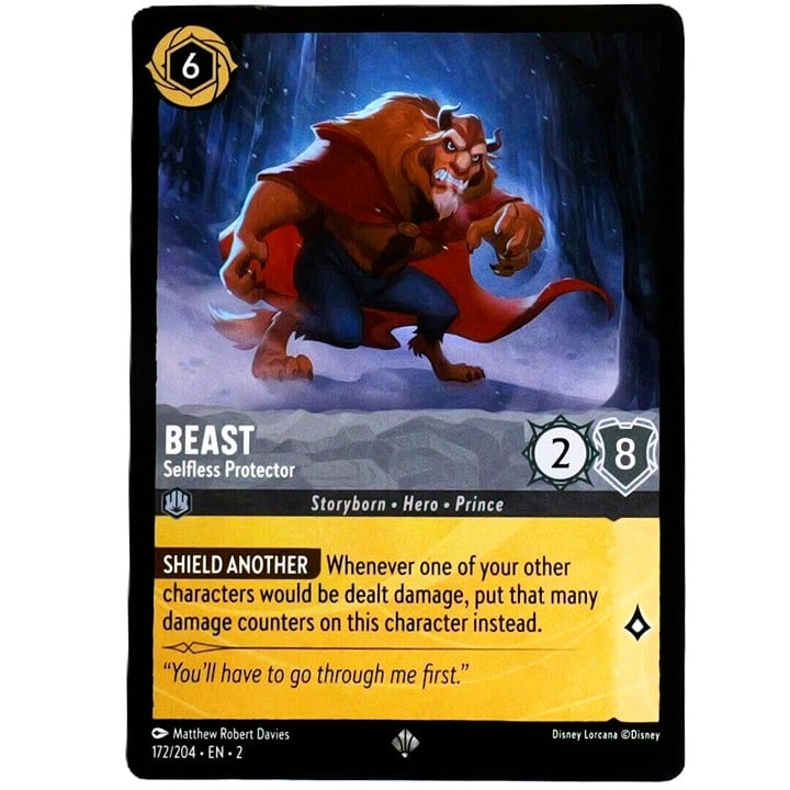 Beast Selfless Protector - Super Rare - Disney Lorcana TCG Rise of the Floodborn #172/204