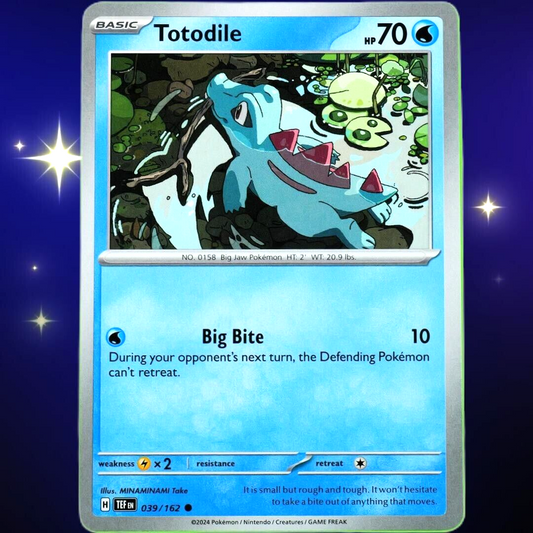 Totodile - Common - Pokemon TCG Scarlet & Violet Temporal Forces #039/162