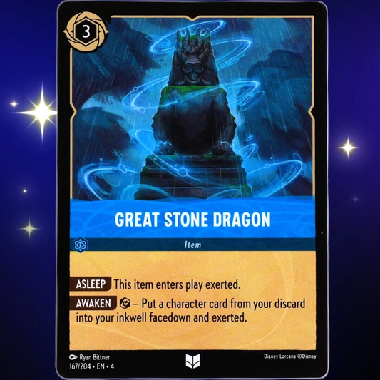 Great Stone Dragon - Uncommon - Disney Lorcana TCG Ursula's Return #167/204