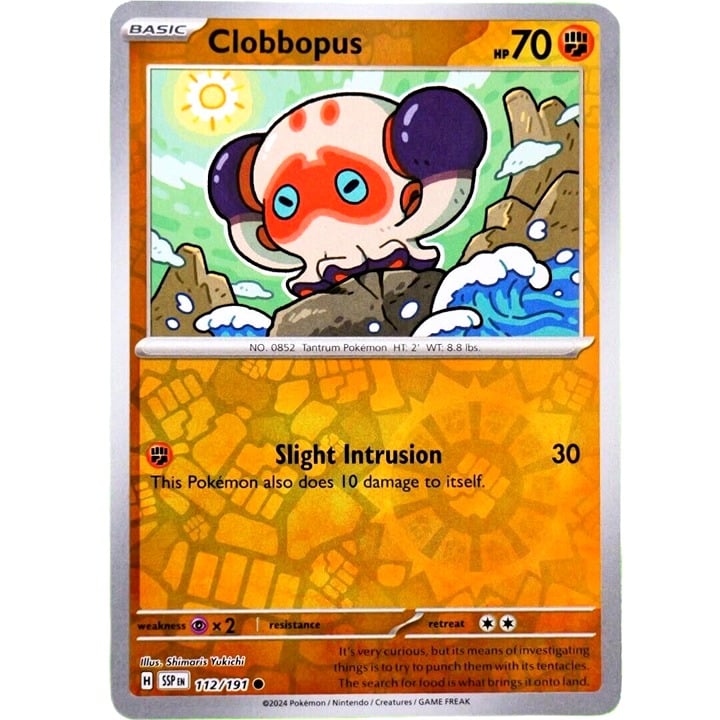 Clobbopus - Reverse Holo - Pokemon TCG Surging Sparks #112/191