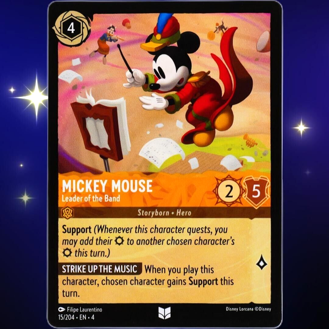 Mickey Mouse Leader of the Band - Disney Lorcana TCG Ursula's Return #15/204